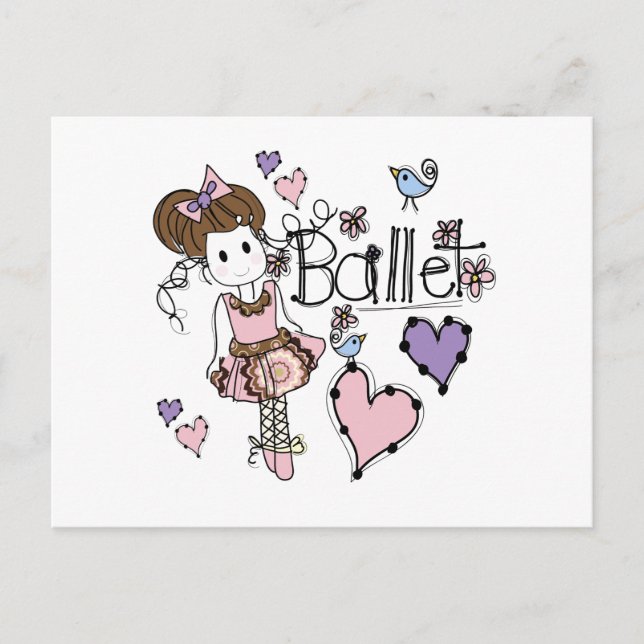 Carte Postale Love Ballet (Devant)
