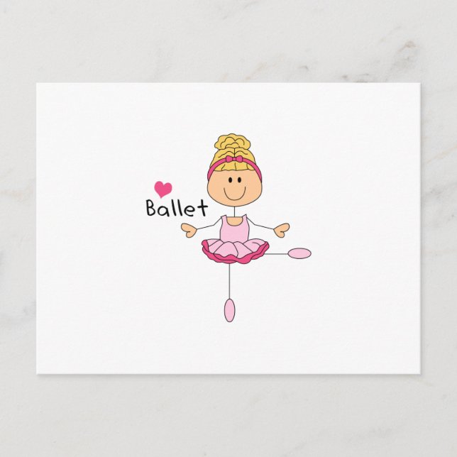 CARTE POSTALE LOVE BALLET (Devant)
