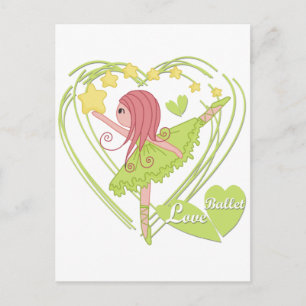Carte Postale Love Ballet Tshirts et cadeaux