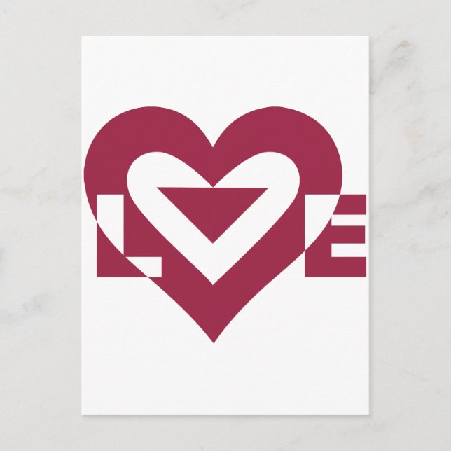 Carte Postale Love Berry Purple (Devant)