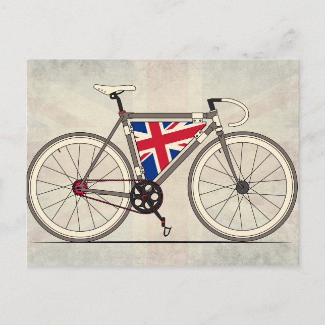 Carte Postale Love Britain, Love Bike (Devant)
