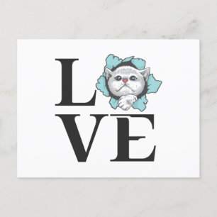 Carte Postale Love Cats