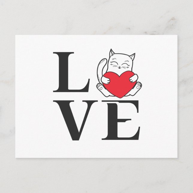 Carte Postale Love Cats (Devant)