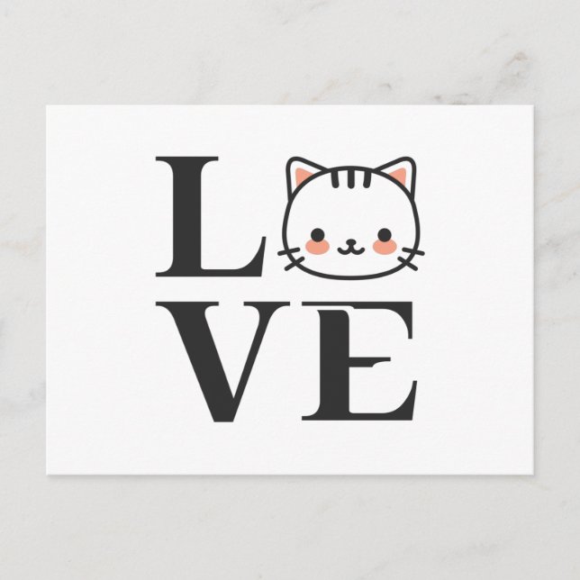 Carte Postale Love Cats (Devant)