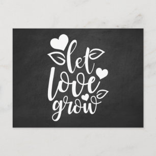 Carte Postale Love Chalkboard Vintage Miss you Thing of You