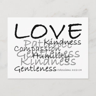 Carte postale Love (Colossiens 3)