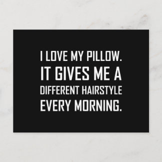 Carte Postale Love Coussin Différentes Coiffure Drôle