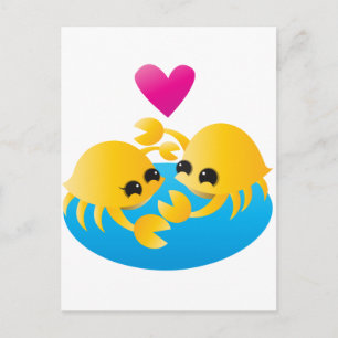 Carte Postale Love Crabs