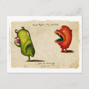 Carte Postale Love Eétrange Criters