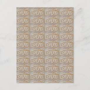 Carte Postale Love Heart Sea Shell Beach Hearts Seashells été