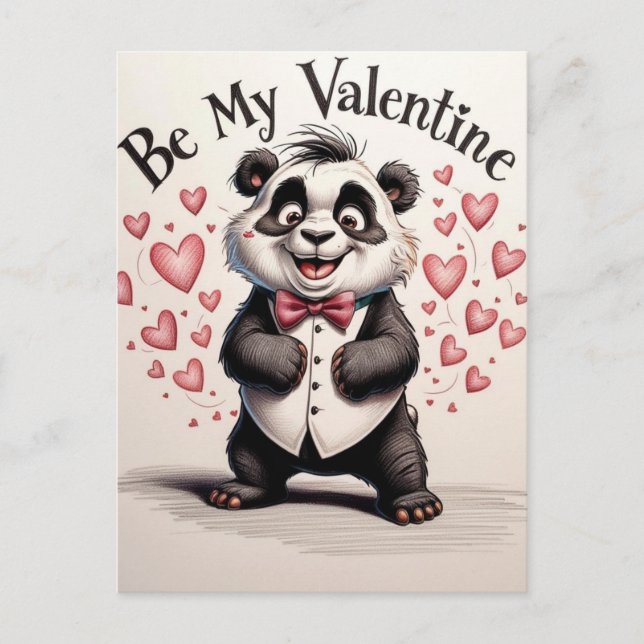 Carte Postale Love in black and white (Devant)