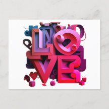 Carte postale "Love is in the Air"