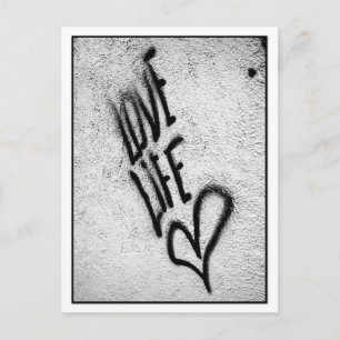 Carte postale Love Life Graffiti