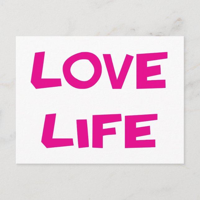 Carte postale Love Motivational Life (Devant)