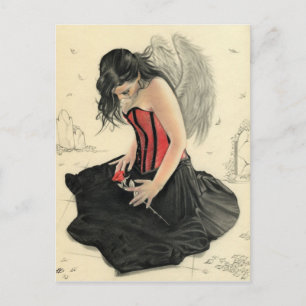 Carte Postale Love never das mourning angelPostcard