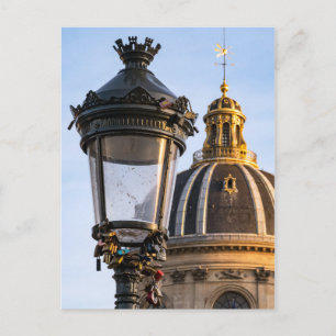 Carte Postale Love padlocks sur le pont des arts à Paris