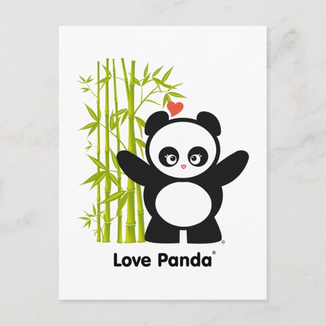 Carte Postale Love Panda® (Devant)
