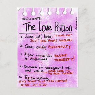 Carte postale Love Potion