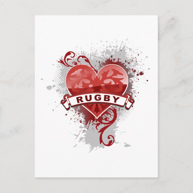 Carte Postale Love Rugby (Devant)