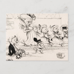 Carte Postale Love’s Labs Lost par Louis Wain