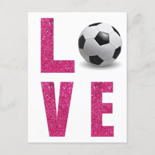 Carte Postale Love Soccer