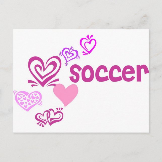 Carte Postale Love Soccer (Devant)
