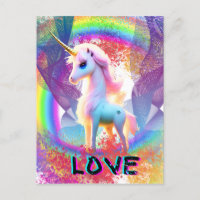 Love Unicorn arc-en-ciel
