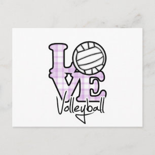 Carte Postale Love Volleyball