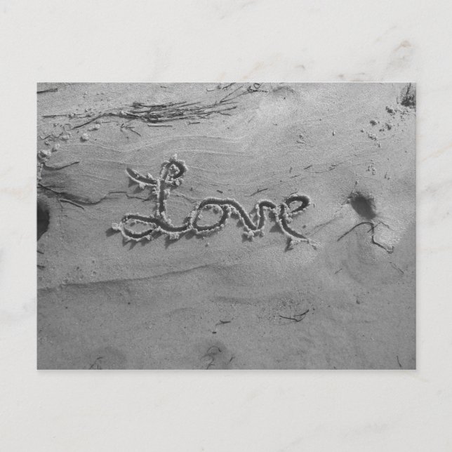 Carte postale Love & White (Devant)