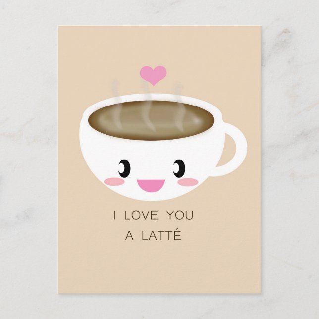 Carte Postale Love You a Latté Postcard (Devant)