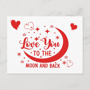 Carte postale Love You to the Moon & Back
