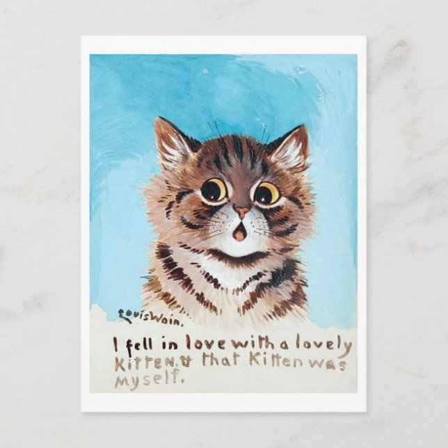 Carte Postale Lovely Kitten, Louis Wain (Devant)
