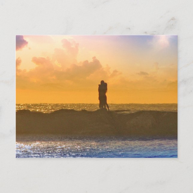 Carte Postale Lovers Kiss (Devant)