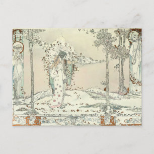 Carte Postale "Love's Golden Dream" vintage par Jessie M. King