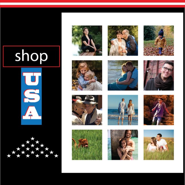 Carte Postale Loving Family Collage 12 Image incroyable (Créateur téléchargé)