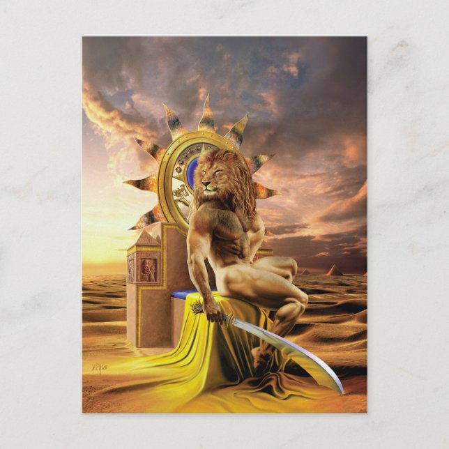 Carte Postale Löwe - Postkarte (Devant)
