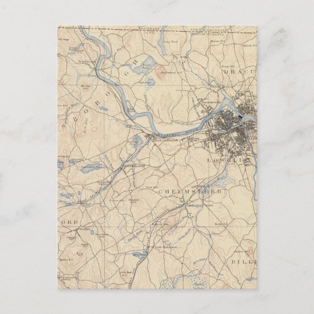 Carte Postale Lowell, Massachusetts (Devant)