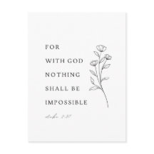 Luc 1:37 Verset biblique