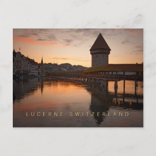 Carte Postale Lucerne Suisse tôt le matin