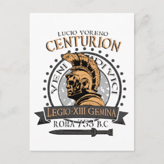 Carte Postale Lucius Voreno, un célèbre centurion romain