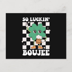 Carte Postale Luckin' Boujee Lucky Shamrock St Patrick's Day