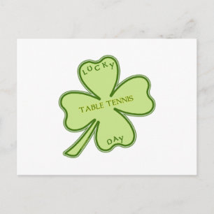 Carte Postale Lucky Day Ping Pong
