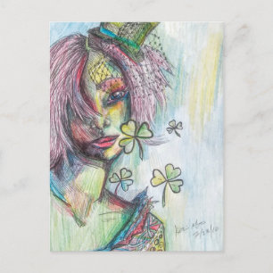 Carte Postale Lucky Lady