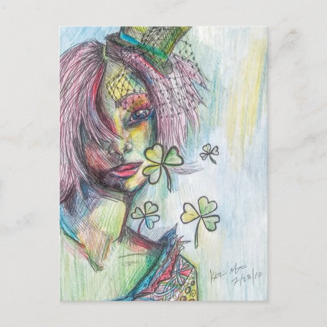 Carte Postale Lucky Lady (Devant)
