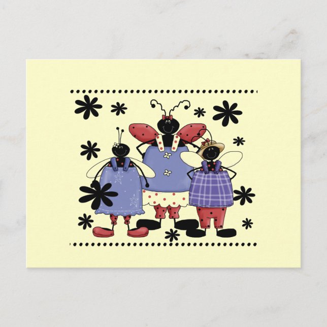 Carte Postale Lucky Ladybug Friends Tshirts et cadeaux (Devant)