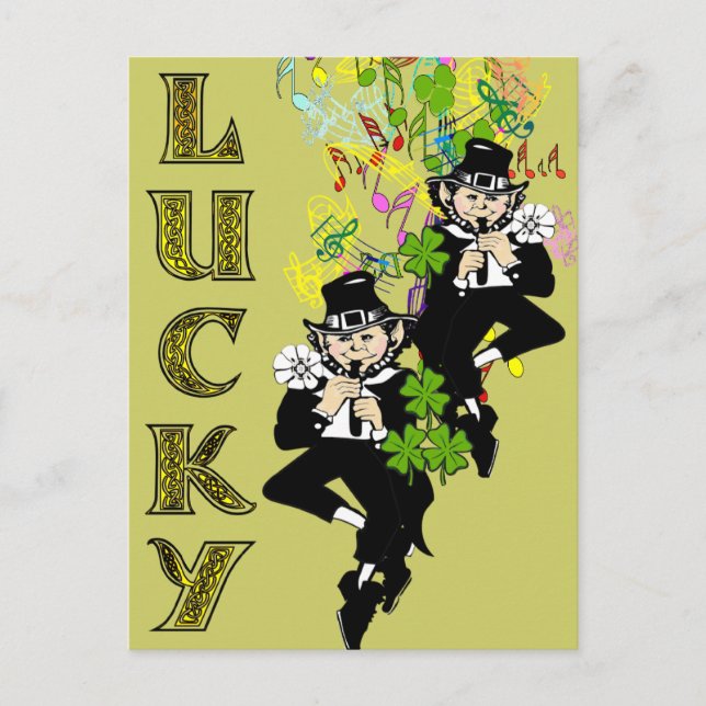 Carte Postale Lucky Leprechaun (Devant)