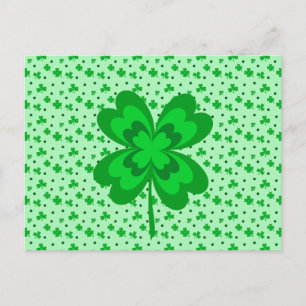Carte Postale Lucky Shamrock St. Patrick's Day Party Invitation