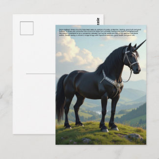 Carte Postale Lucky Unicorn