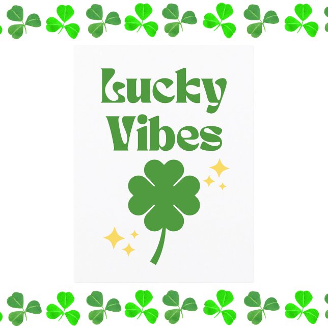 Carte Postale Lucky Vibes St. Patrick (Créateur téléchargé)
