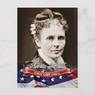 Carte Postale Lucretia Garfield, Première Dame des Etats-Unis